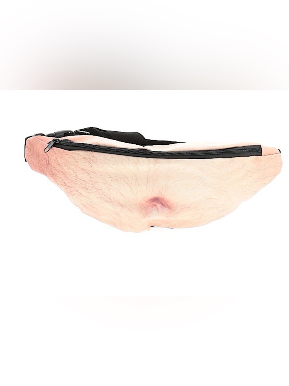 UNBRANDED  Men's Funny Belly Button Fanny Pack Belt Bag with Black Strap